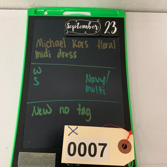 Michael Kors Dress Womens S Small Navy Multi Floral Print Sleeveless Tassel Tie - Picture 9 of 10